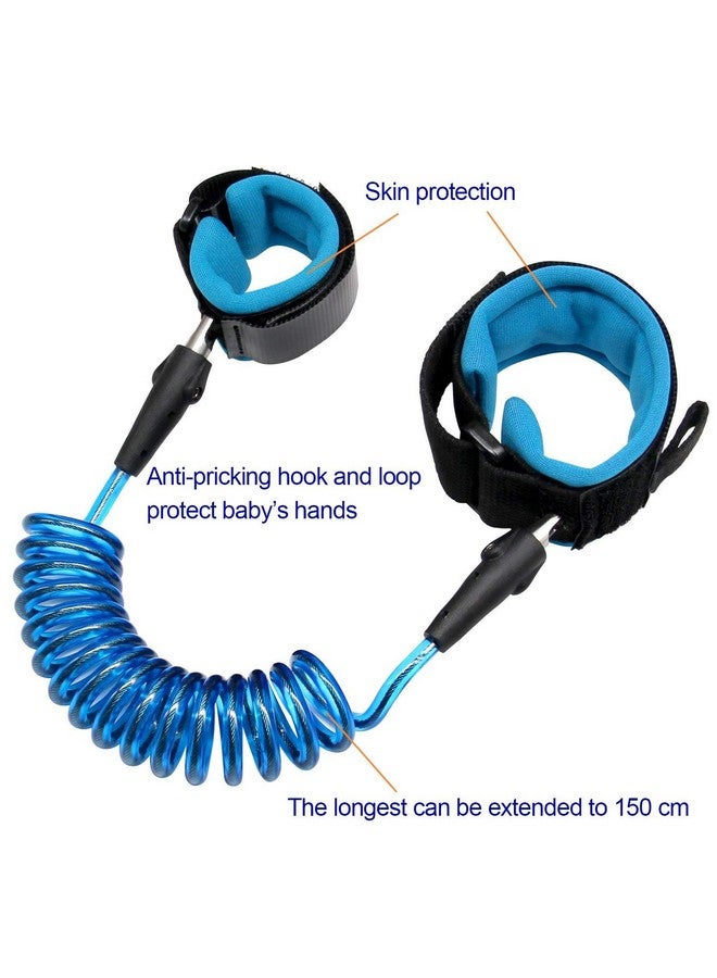 Onwon Anti Lost Safety Wrist Link Child Safety Harness Strap Rope Leash Walking Hand Belt Band Wristband(1.5m Blue) - Image 3