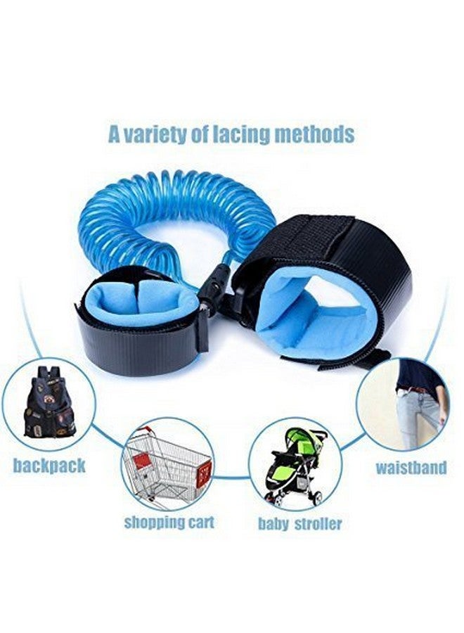 Onwon Anti Lost Safety Wrist Link Child Safety Harness Strap Rope Leash Walking Hand Belt Band Wristband(1.5m Blue) - Image 1