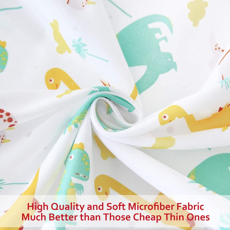 Moonsea Pack and Play Sheets Boys, 2 Pack Mini Crib Sheets, Stretchy Playard Fitted Sheet, Compatible with Graco Pack n Play, Soft and Breathable Material, Dinosaur & Elephant - Image 3