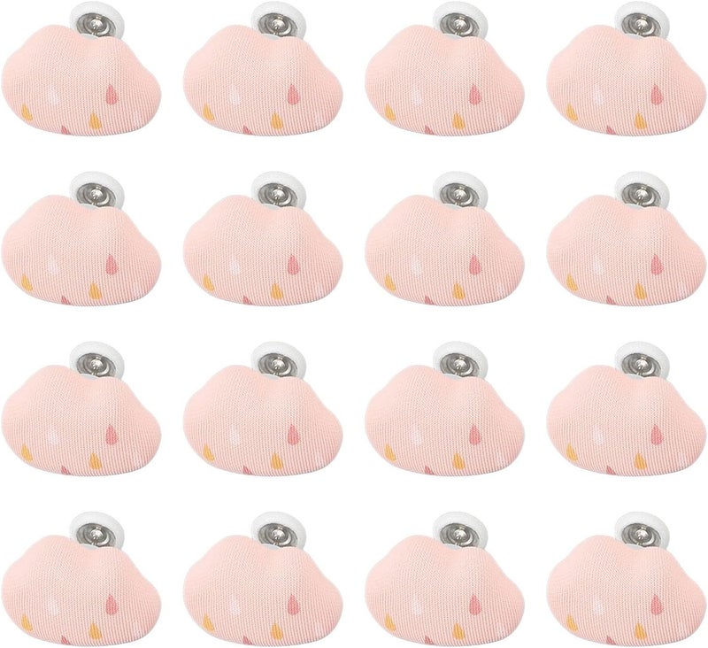 16pcs Duvet Pin Clips, Comforter Fasteners with Cloud Shape Design, Detachable Button Pins for Quilt Cushions Curtains, Secure Duvet Insert Holder for Thick Bedding (Pink) - Image 4