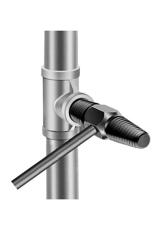 DEFAONS Pipe Breaker Extractor 1/2" & 3/4" Double-End Broken Pipe Extractor Tool High Carbon Steel, Heat-Treated Thread Remover for Water Pipes, Faucets, and Valves Durable Anti-Slip Design - Image 2