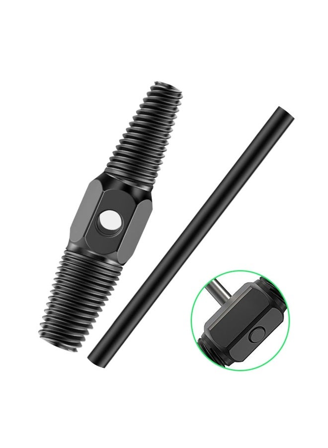 DEFAONS Pipe Breaker Extractor 1/2" & 3/4" Double-End Broken Pipe Extractor Tool High Carbon Steel, Heat-Treated Thread Remover for Water Pipes, Faucets, and Valves Durable Anti-Slip Design - Image 5