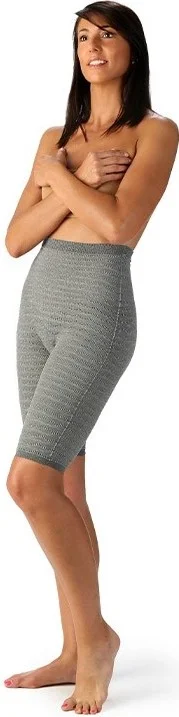 grau Texenergy Anti-Cellulite Normal Waisted Healthy Life Corset Tights with Copper-Zinc-Silicone Content