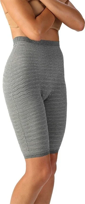 grau Texenergy Anti-Cellulite Normal Waisted Healthy Life Corset Tights with Copper-Zinc-Silicone Content