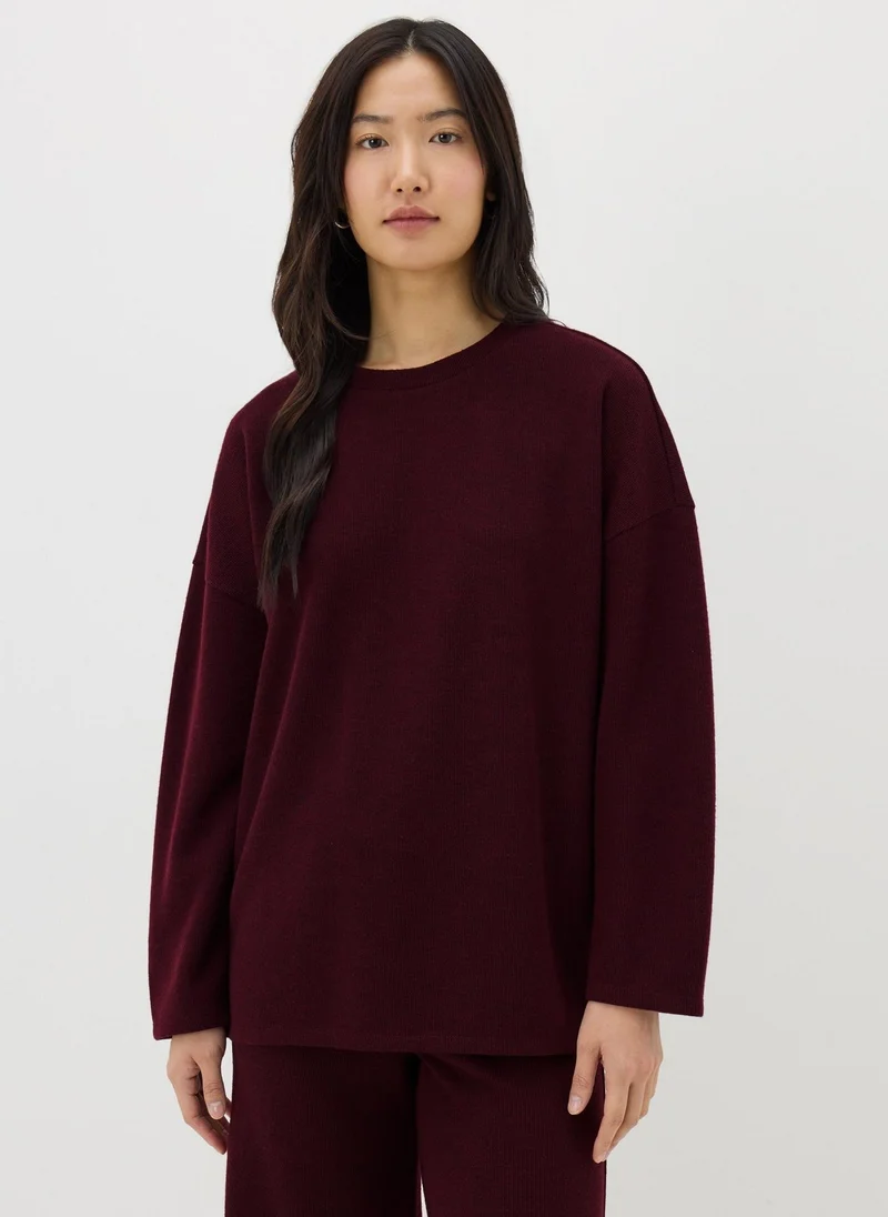 Matalan Burgundy Soft Touch Top