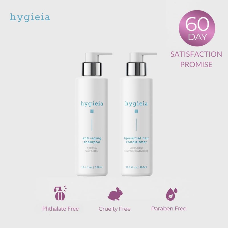 Hygieia + Anti-Aging Shampoo & Liposomal Conditioner Set â€“ Salon Quality, Hydrates, Strengthens & Nourishes Hair, All Hair Types, 8oz - Image 5