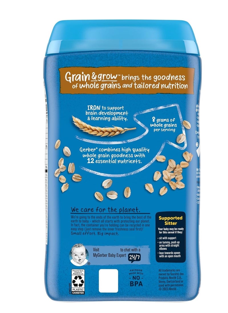 Gerber - Baby Cereal 1St Foods Grain & Grow Oatmeal 454 G - Image 1
