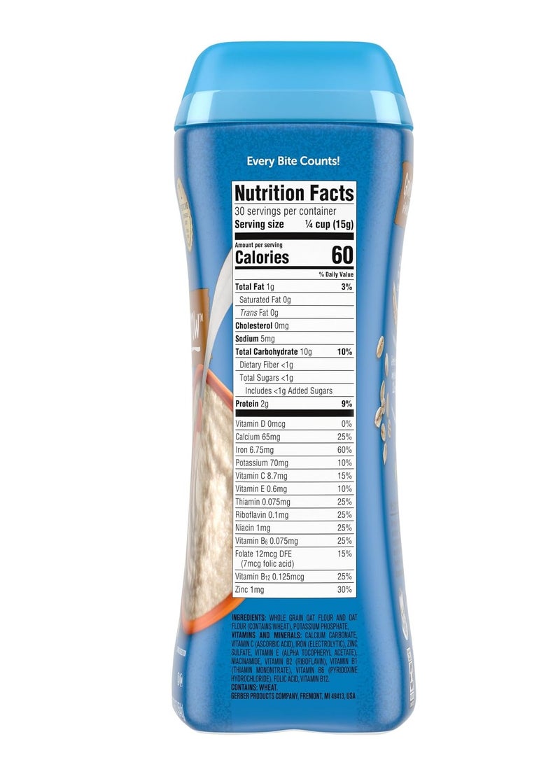 Gerber - Baby Cereal 1St Foods Grain & Grow Oatmeal 454 G - Image 1