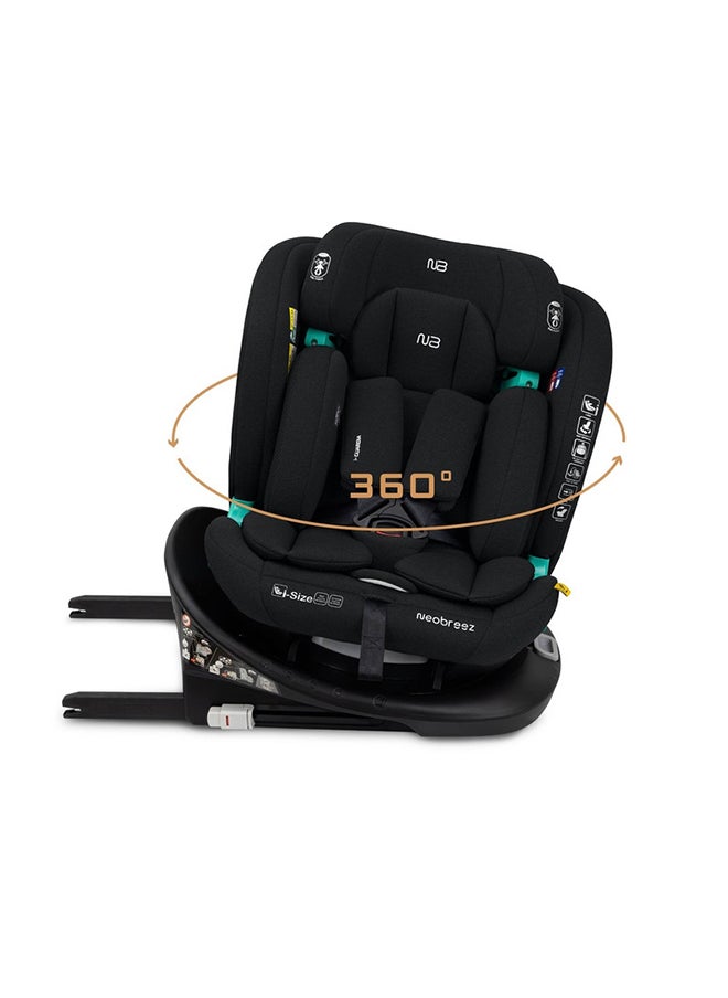 neobreez I-Gaurdia Swivel 360° Rotatable Convertible Baby Infant Toddler Car Seat, I-Size Ecer129, Isofix, Recline & Adjustable, Side Impact Protection, Memory Foam 0-12Yrs (40-150Cm/0-36Kg), Group 0+/1/2/4  - Image 1