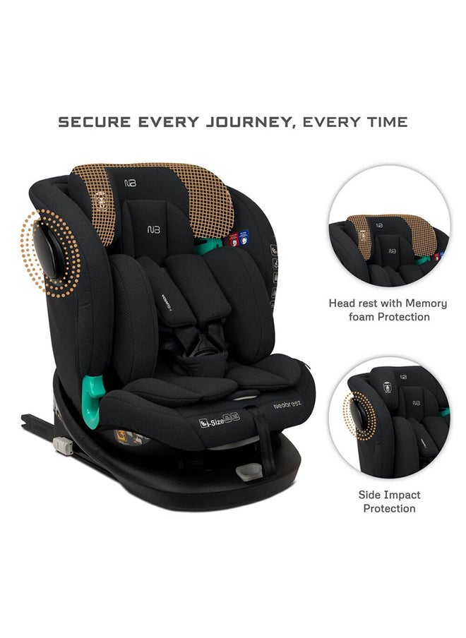 neobreez I-Gaurdia Swivel 360° Rotatable Convertible Baby Infant Toddler Car Seat, I-Size Ecer129, Isofix, Recline & Adjustable, Side Impact Protection, Memory Foam 0-12Yrs (40-150Cm/0-36Kg), Group 0+/1/2/4  - Image 2
