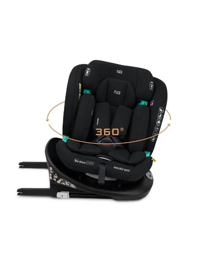 neobreez i-GUARDIA 360° ISOFIX i-Size Baby Car Seat, All-in-1 Convertible Kids Toddler Seat, ECER129, Recline& Adjustable, Side Impact Protection, Memory Foam 0-12Yrs, 0-36Kg, Group 0 +/1/2/5, 5-Point Harness