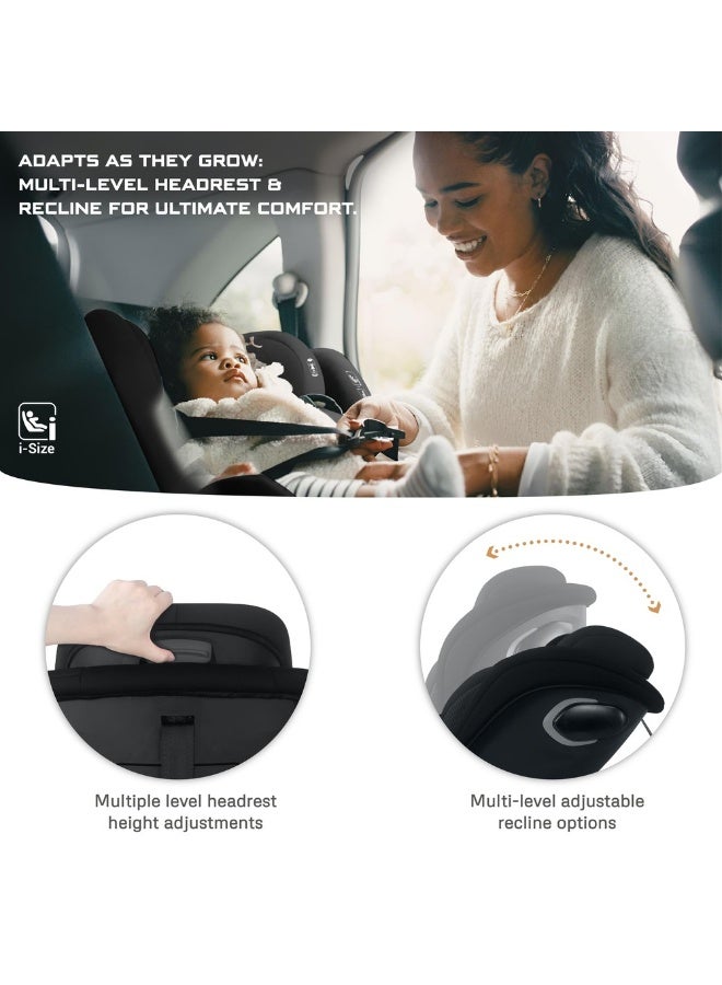 نيوبريز مقعد سيارة للأطفال -  درجة  -، مقعد تحويلي شامل للأطفال والرضع، معتمد ، قابل للإمالة والتعديل، حماية من الاصطدام الجانبي، إسفنج الذاكرة، من - سنة، - كجم، الفئة +، حزام خماسي النقاط - Image 4
