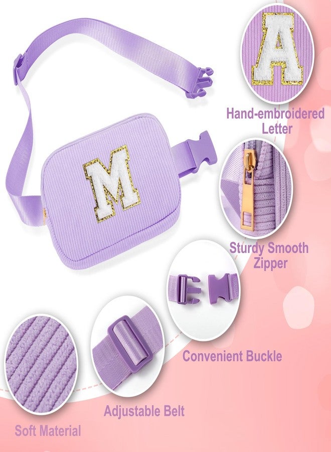 YOOLIFE هدايا عيد ميلاد من يوليف للفتيات من عمر 4 إلى 14 عامًا، حقيبة خصر مزينة بحرف اسم الفتاة، مناسبة للفتيات المراهقات، الابنة، الأخت، الصديقة، أشياء أنيقة وعصرية كهدايا للفتيات المراهقات (بنفسجي، مقاس كبير) - Image 5