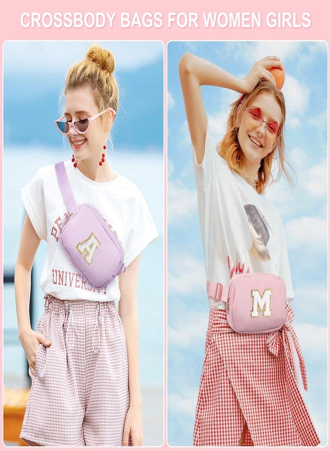 YOOLIFE هدايا عيد ميلاد من يوليف للفتيات من عمر 4 إلى 14 عامًا، حقيبة خصر مزينة بحرف اسم الفتاة، مناسبة للفتيات المراهقات، الابنة، الأخت، الصديقة، أشياء أنيقة وعصرية كهدايا للفتيات المراهقات (بنفسجي، مقاس كبير) - Image 4