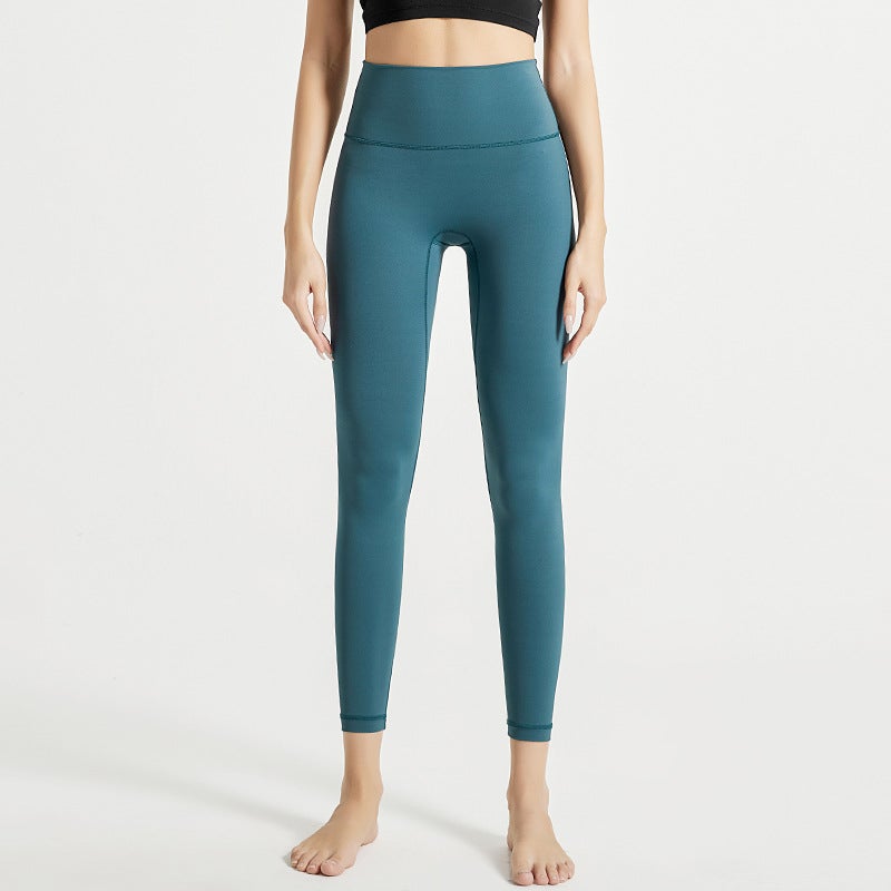 [Strict Selection] Naked Yoga Pants Tight Fitness High Waist Hip Pocket No Embarrassment Line Yoga Pants Children - Image 1
