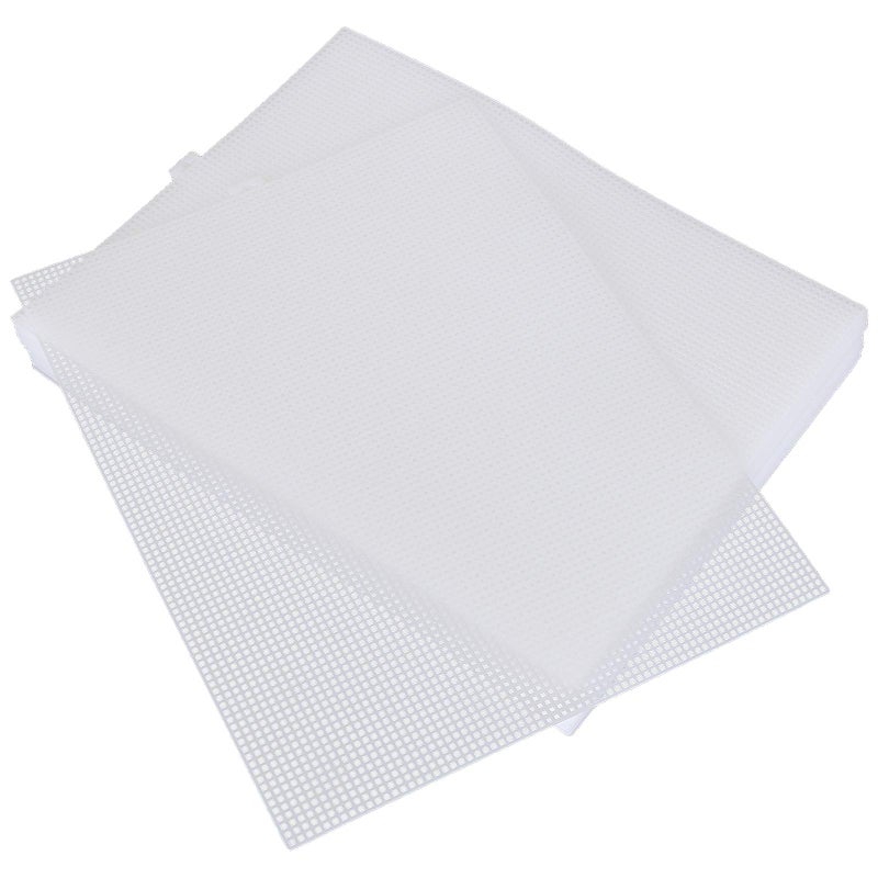 QTLCOHD 30 Pack Plastic Canvas Sheets 7 Count Ultra Stiff Clear Plastic Mesh Canvas Sheets for Embroidery Acrylic Yarn Crafting Knit and Crochet Projects 102 x 131