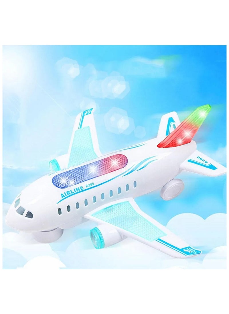 Toy Box - Battery Operated Plane Toy With Flashing Light And Music For Kids - Image 1