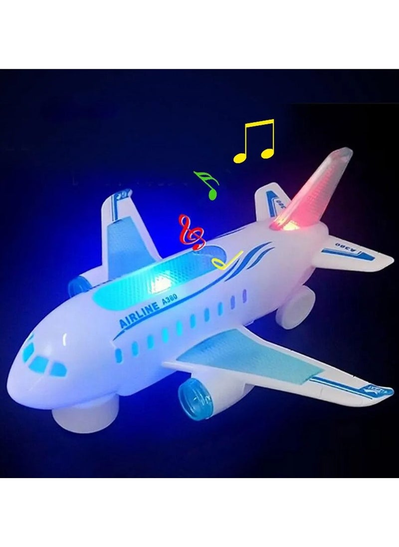Toy Box - Battery Operated Plane Toy With Flashing Light And Music For Kids - Image 1