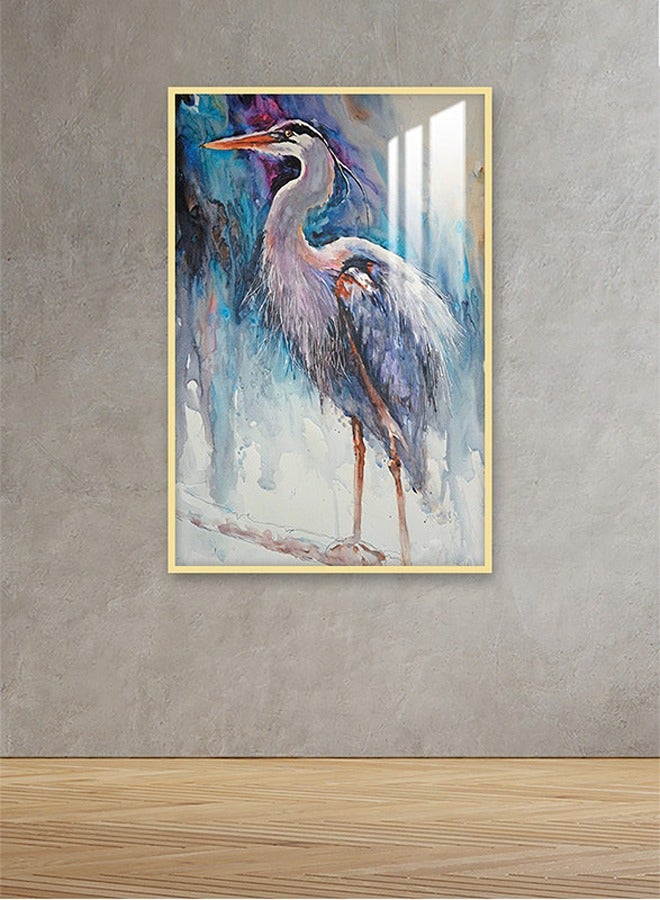 ماركتنا لوحة جدارية120×80سم مع برواز ذهبي وطبقة اكريلك شفاف بتصميم حيوانات - Image 1