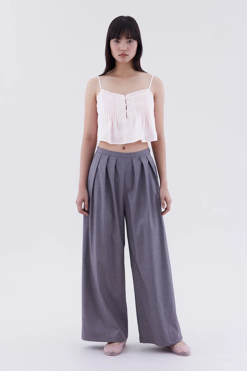 The Editor's Market Sherley Pin-Tuck Cami Top
