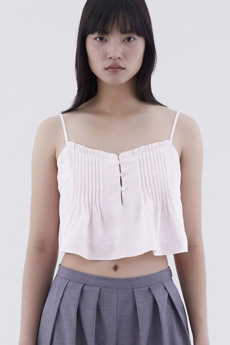 The Editor's Market Sherley Pin-Tuck Cami Top