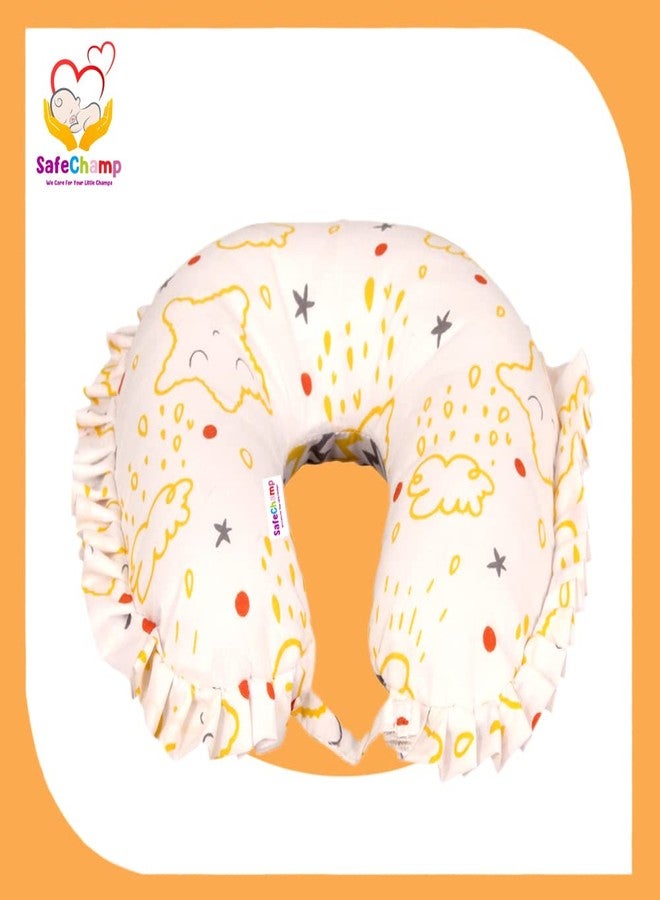 SafeChamp Shower Baby Travel Pillow, Infant Head and Neck Support Pillow for Car Seat, Pushchair, for 0-1 Years Old Baby. (Yellow) - Image 5