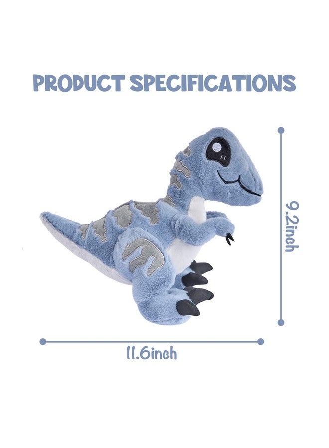 TCBunny Baby Dinosaur 12 Bedtime Stuffed Animal Plush Toy Kid'S Gifts For Boys Girls Birthday Valentine Christmas (Veliciraptor) - Image 2
