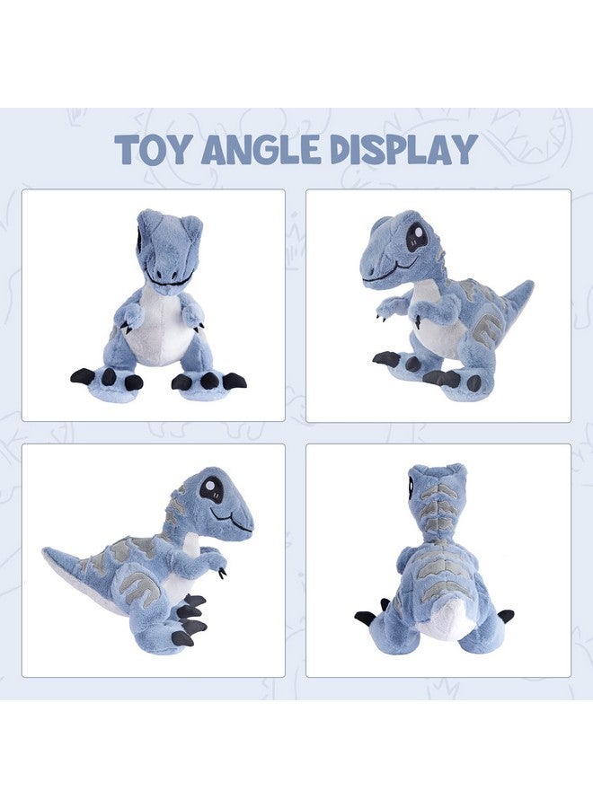 TCBunny Baby Dinosaur 12 Bedtime Stuffed Animal Plush Toy Kid'S Gifts For Boys Girls Birthday Valentine Christmas (Veliciraptor) - Image 3