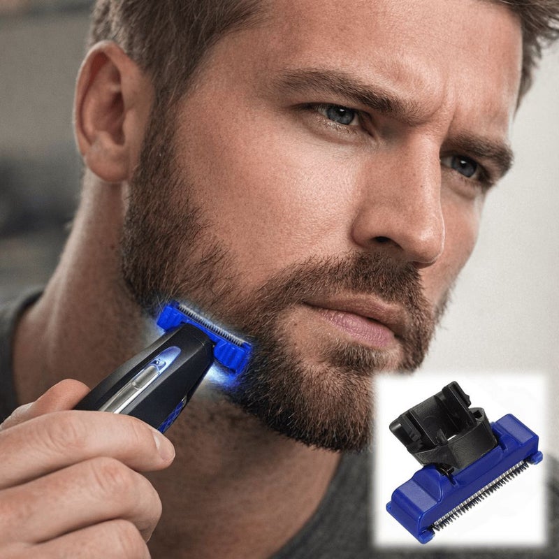 1 3pcs Microtouch Solo Electric Shaver Replacement Heads Mix Blue Double Sided Reliable Grooming Blade Easy Install And Use - Image 1