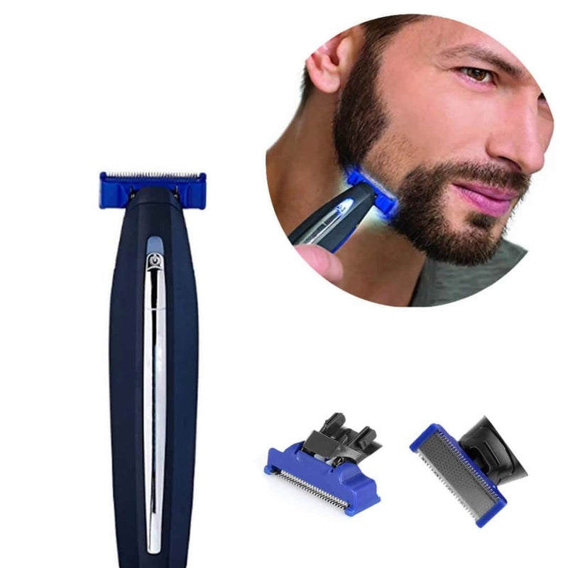1 3pcs Microtouch Solo Electric Shaver Replacement Heads Mix Blue Double Sided Reliable Grooming Blade Easy Install And Use - Image 5