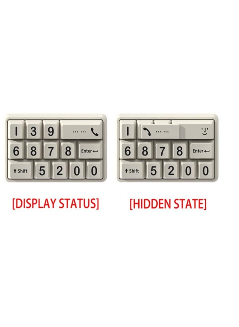 SYOSI - Temporary Car Parking Card Number Plate, Creative Keyboard Design Number Plate Mobile Phone Number Plate Hidden Switch Auto Stop Sign Keyboard Style Car Number Plate Auto Hidden Number Plate - Image 1