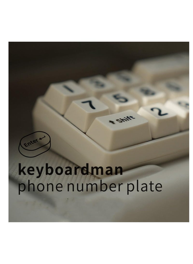 SYOSI - Temporary Car Parking Card Number Plate, Creative Keyboard Design Number Plate Mobile Phone Number Plate Hidden Switch Auto Stop Sign Keyboard Style Car Number Plate Auto Hidden Number Plate - Image 1