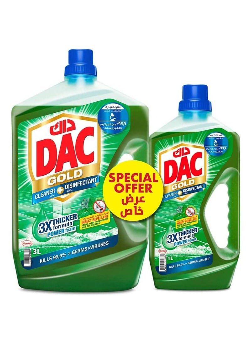 Dac - 2-Piece Fragrance Disinfectant Floor Cleaner Liquid - Cucas - 3+1 Liter - Image 1