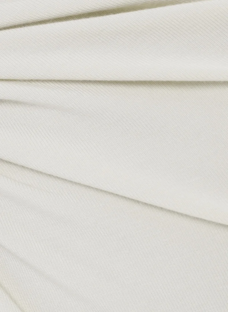 Lichi Jersey maxi dress with one-shoulder bodice and waist decoration