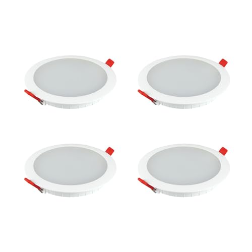 Havells Nimbus 5W LED Square Downlight for Ceiling|Cool White|Ultra Bright|Energy Efficient|Upto 3KV Surge Protection| Rim Lit for Enhanced Aesthetics|Suited for Low Ceiling|BIS Approved|Pack of 4 - Image 1