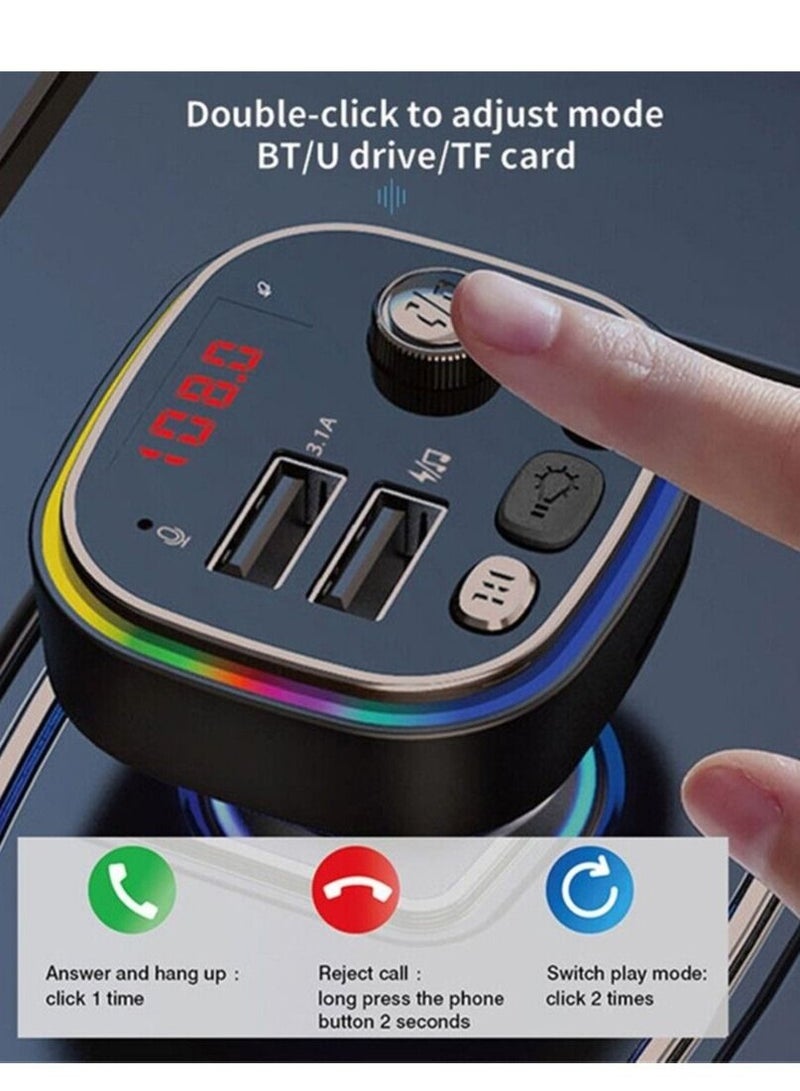 Car MP3 Support Voice Assistant 12-24V Car MP3 PD Fast Charging USB Charger - Image 2