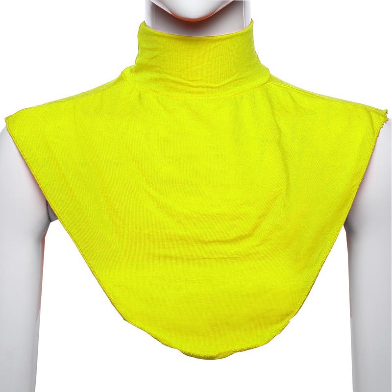 Modal Collar Shirt Cover Scarf Neck Bib Yellow