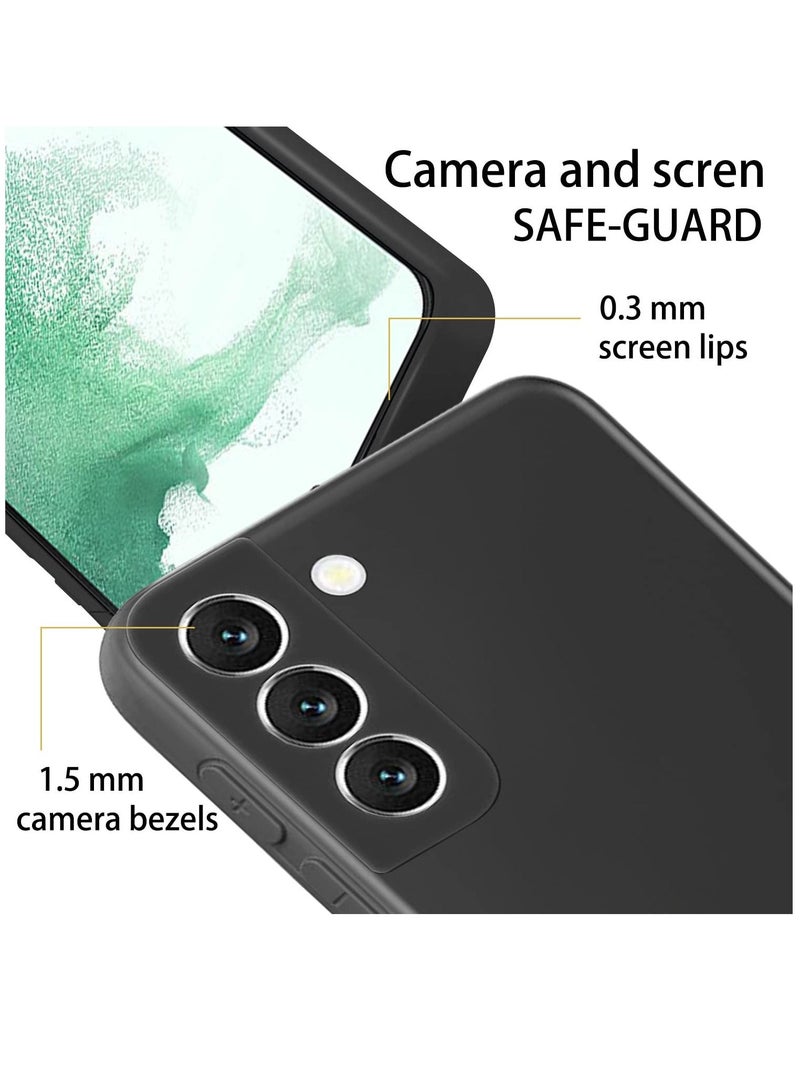 بورتوني جراب Samsung S23 مع عبوتين واقي شاشة من الزجاج المقوى من الألياف الدقيقة وغطاء حماية سائل من السيليكون الناعم ومقاوم للصدمات متوافق مع Samsung Galaxy S23 - Image 5