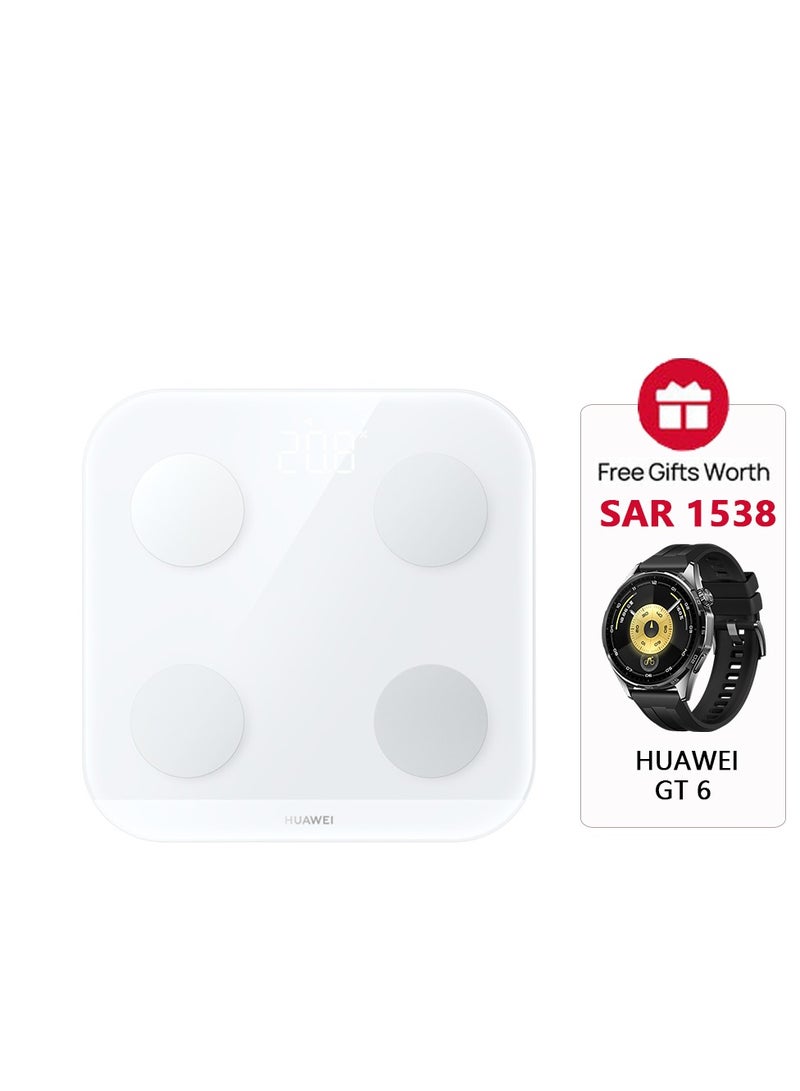 هواوي HUAWEI Scale 3+WATCH GT 6 (46 مم)، وزن الدهون في الجسم، 11 مؤشرًا لتركيب الجسم، إصدار البلوتوث - Image 1
