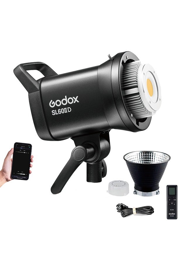Godox SL60 SL60IID 70W LED Video Light,CRI96+ TLCI97+ 5600±200K,Builtin 8 FX Effects,APP/Remote Control Adjust Brightness,Bowens Mount LED Light for Video Recording Wedding Outdoor Shooting - Image 1