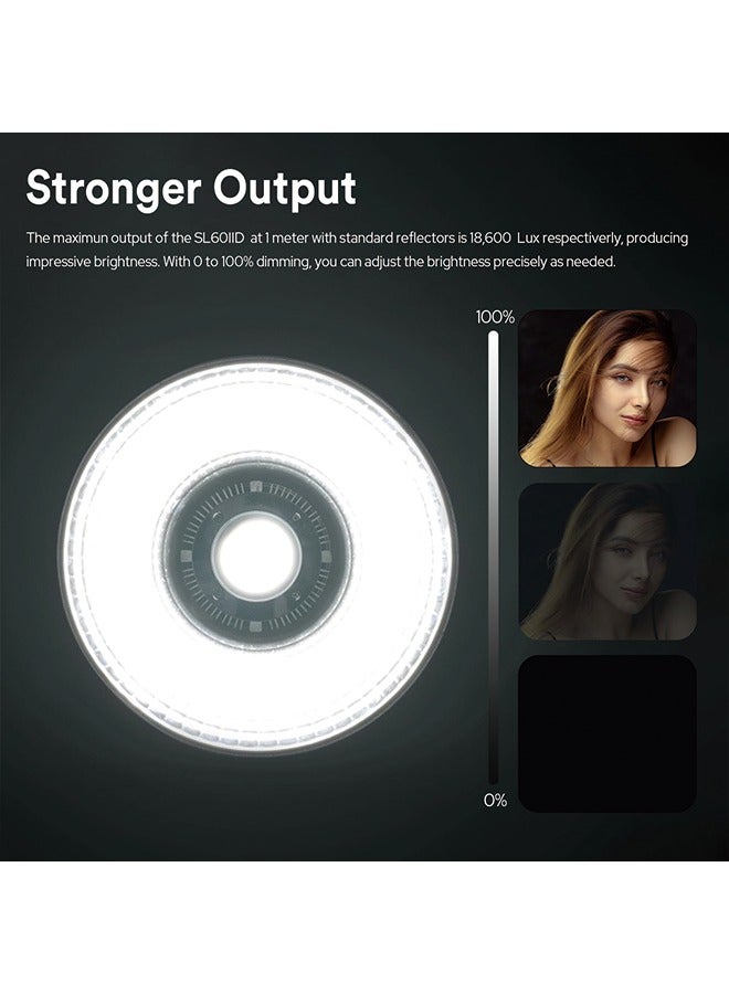 Godox SL60 SL60IID 70W LED Video Light,CRI96+ TLCI97+ 5600±200K,Builtin 8 FX Effects,APP/Remote Control Adjust Brightness,Bowens Mount LED Light for Video Recording Wedding Outdoor Shooting - Image 2