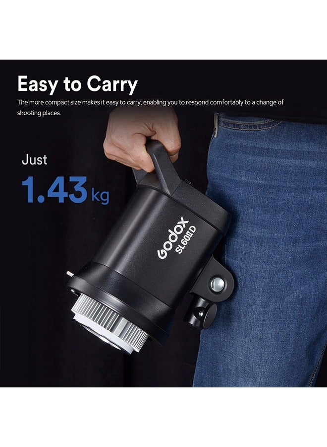 Godox SL60 SL60IID 70W LED Video Light,CRI96+ TLCI97+ 5600±200K,Builtin 8 FX Effects,APP/Remote Control Adjust Brightness,Bowens Mount LED Light for Video Recording Wedding Outdoor Shooting - Image 4