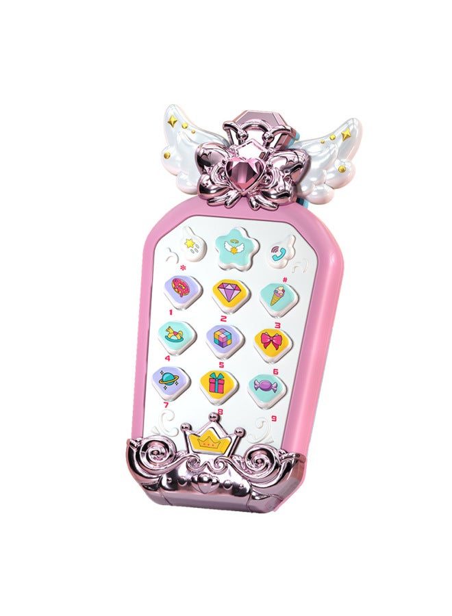 Children's Mobile Phone Toys Baby Enlightenment Music Story Puzzle Multi-functional Boys And Girls Baby Early Education Simulation Telephone-Color:Music Phone (blue) + Screwdriver + Ordinary Battery - Image 5