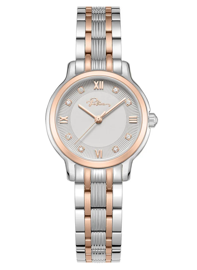 بوليس Charm 27mm Women's Watch with Grey Dial & 316L Stainless Steel Bracelet