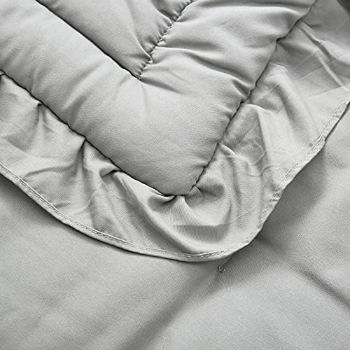 Uozzi Bedding 3 Pieces Crib Bedding Set Baby Ruffle Quilted Comforter with Fitted Sheet and Pillowcase - Cute Ruffled Shabby Chic Bedding Soft Blanket Design Gray - Image 5