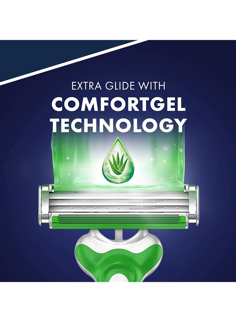 جيليت بلو 3 كومفورت جل للبشرة الحساسة - 3 شفرات حلاقة - Image 4