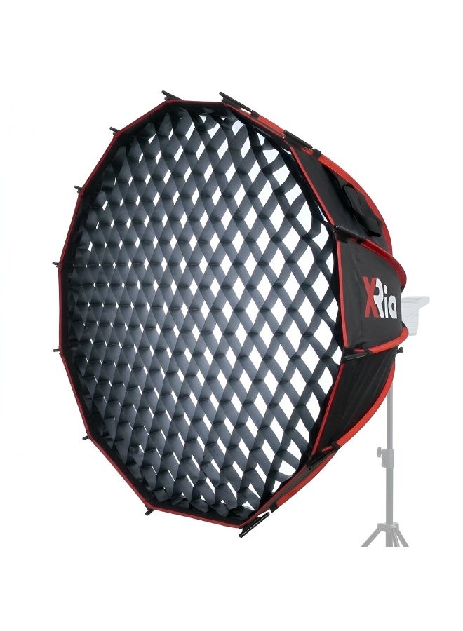 Xria SB120 120cm Quick Fold Softbox with Grid Bowens Mount | Professional Studio Light Softbox for Portrait Photography, Video & Product Shoot - Image 1