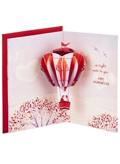Hallmark Paper Wonder Valentines Day Pop Up Card for Significant Other (Hot Air Balloon Valentine)