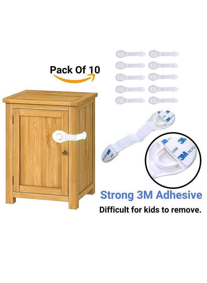 KidDough Furniture Safety Locks For Kids (10 White Locks) (Made In India) - Image 5