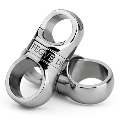 TISUR Titanium Key Ring,Small Key Chain Rings Heavy Duty Swivel Keyrings Carabiner Keychain for Men and Women Key Chain Assecories (2pcs Silver) - Image 1